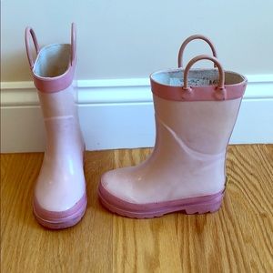 Girls 7/8 Pink Rainboots